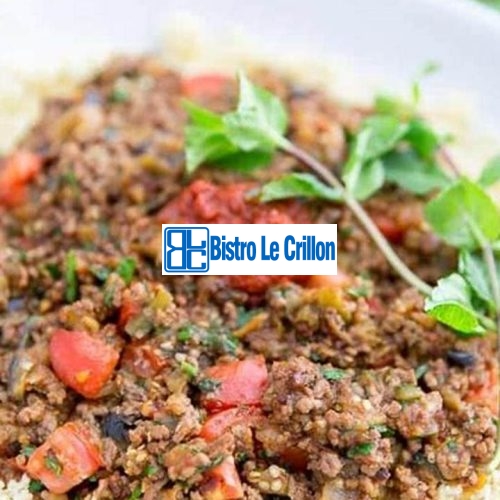 The Expert Guide to Cooking Ground Lamb | Bistro Le Crillon