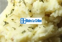 How to Make Delicious Mashed Potatoes | Bistro Le Crillon
