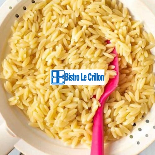 Master the Art of Cooking Orzo with These Easy Steps | Bistro Le Crillon