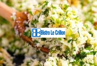 Master the Art of Cooking Riced Cauliflower | Bistro Le Crillon