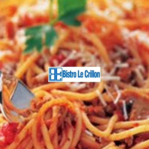 Cook Spaghetti in Five Simple Steps | Bistro Le Crillon