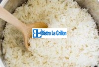 Master the Art of Pressure Cooking Rice | Bistro Le Crillon